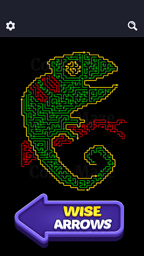 Color Maze chameleon maze level