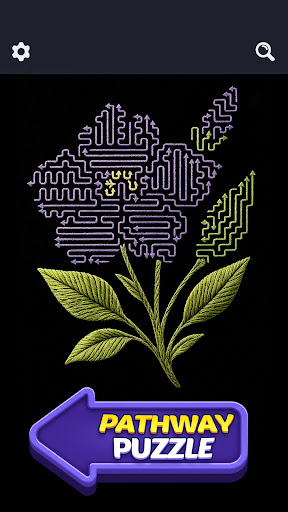 Color Maze flower pathway puzzle
