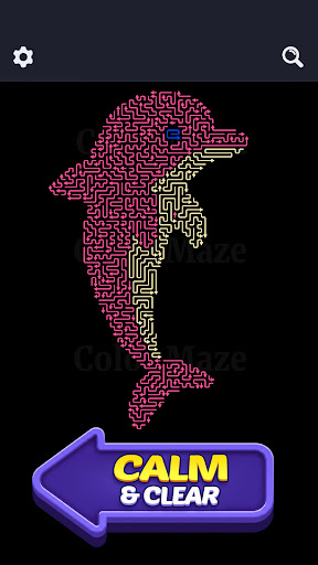 Color Maze seahorse maze level